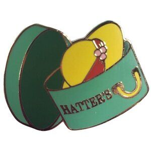 Hat Box Hatters Lapel Pin Flower Enamel Accessories Jewelry Badge Brooch Pin